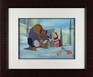 Lot #705  Beauty and the Beast limited edition hand-painted cel - Image 2