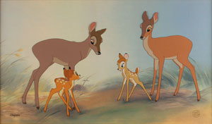 Lot #711  Bambi limited edition hand-painted cel