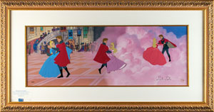 Lot #733  Sleeping Beauty limited edition hand-painted cel signed by Eyvind Earle - Image 2