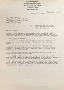 Lot #297 Lee Harvey Oswald Exhumation Files - Image 3