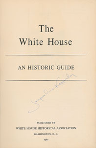 Lot #123 Jacqueline Kennedy Signed White House Guide - Image 2