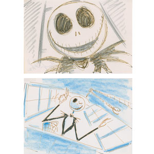 Lot #692 Jack Skellington storyboard drawings from The Nightmare Before Christmas - Image 1