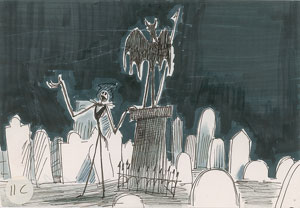 Lot #691 Jack Skellington concept drawing from The