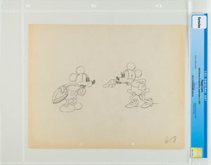 Lot #613 Mickey and Minnie Mouse production drawing from Puppy Love - Image 2