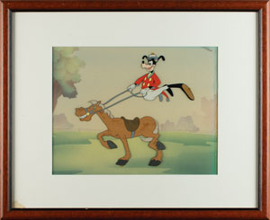 Lot #525 Goofy production cel from How to Ride a Horse - Image 2