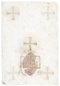 Lot #295  Notre Dame Stone Tablet - Image 1