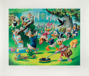 Lot #748 Carl Barks: Holiday in Duckburg - Image 1