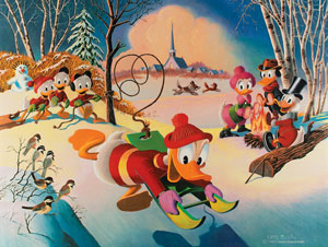 Lot #750 Carl Barks: Snow Fun - Image 2