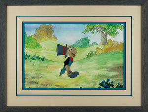 Lot #669 Jiminy Cricket production cel from The Wonderful World of Disney - Image 2