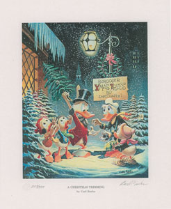 Lot #767 Carl Barks: A Christmas Trimming