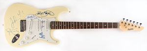 Lot #5451  Jefferson Airplane Signed Guitar