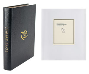 Lot #5530 Jimmy Page 'Deluxe' Signed Book - Image 1