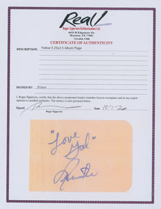 Lot #5533  Prince Signature - Image 2