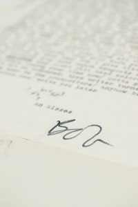 Lot #5005 Bob Dylan 1964 Typed Letter Signed
