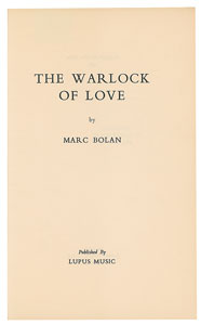 Lot #5101 Marc Bolan: The Warlock of Love First Edition Book - Image 2