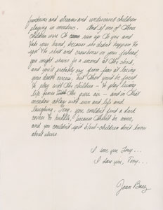Lot #5123 Joan Baez Autograph Letter Signed - Image 2