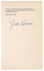 Lot #5156 Jack Kerouac Signed Book - Image 2