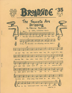 Lot #5015 Bob Dylan: Broadside 1963 Sheet Music Booklet