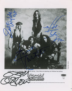 Lot #5507 Ozzy Osbourne Signed Photograph - Image 1
