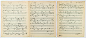Lot #5394 Herbie Nichols Pair of Handwritten Musical Manuscripts - Image 1