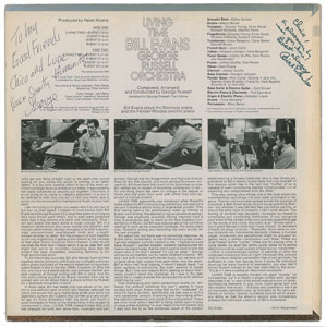 Lot #5386 Bill Evans and George Russell Signed Album - Image 1