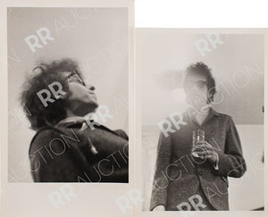 Lot #5020 Bob Dylan Pair of Vintage Original Photos from Minneapolis 1965