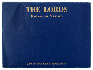 Lot #5061 Jim Morrison Private-Edition Book: 'The Lords: Notes on Vision' - Image 2