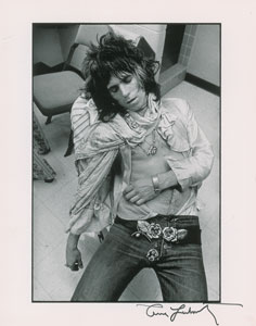 Lot #5071  Rolling Stones: Keith Richards Original Oversized Photograph Signed by Annie Leibovitz - Image 1