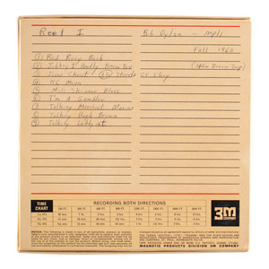 Lot #5021 Bob Dylan 1960 Minneapolis Reel-to-Reel Tape - Image 3