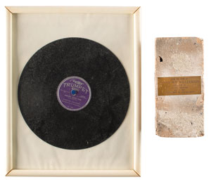 Lot #5132 Sonny Boy Williamson Record and Brick