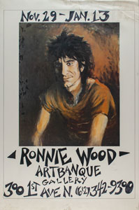 Lot #5075  Rolling Stones: Ronnie Wood Poster