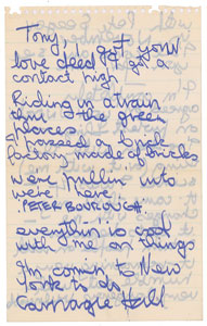 Lot #5104  Donovan Handwritten Signed Letter - Image 1