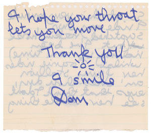 Lot #5104  Donovan Handwritten Signed Letter - Image 6