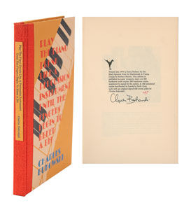 Lot #5160 Charles Bukowski Signed Book