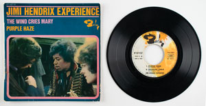 Lot #5290 Jimi Hendrix 45 RPM Record - Image 2