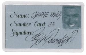 Lot #5503 George Michael Membership Card
