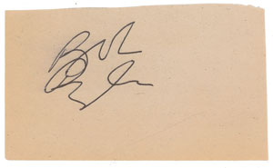 Lot #5279 Bob Dylan Signature - Image 1