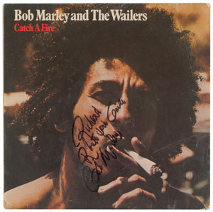 Lot #5435 Bob Marley Signed Album - Image 1