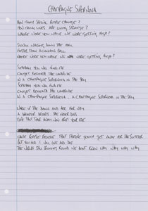 Lot #5520 Noel Gallagher Handwritten Lyrics for (What's the Story) Morning Glory? - Image 11