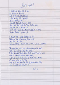 Lot #5520 Noel Gallagher Handwritten Lyrics for (What's the Story) Morning Glory? - Image 5