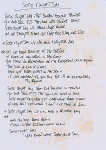Lot #5520 Noel Gallagher Handwritten Lyrics for (What's the Story) Morning Glory? - Image 8