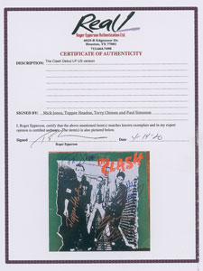 Lot #5488 The Clash Signed Album - Image 3