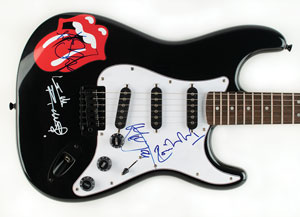 Lot #5313  Rolling Stones Signed Guitar