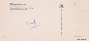 Lot #5518 Kurt Cobain Signature