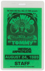 Lot #5330 The Who and Elton John Tommy Program