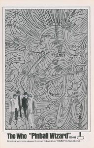 Lot #5329 The Who and Chuck Berry 1969 Fillmore East Program - Image 1
