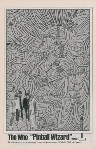 Lot #5326 The Who 1969 Fillmore East Program - Image 3