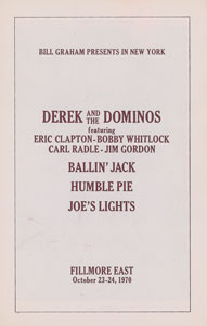 Lot #5444  Derek and the Dominos Fillmore East Program - Image 2