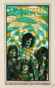 Lot #5340  Led Zeppelin 1969 Crawford Hall Poster - Image 1