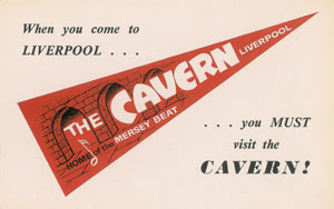 Lot #5241  Beatles 1963 Cavern Club Promo Card - Image 2